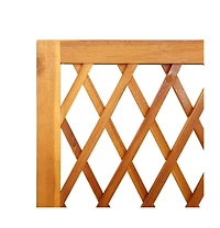 Planter with Trellis and Shelf 21.7"x11.6"x59.8" Solid Wood Acacia