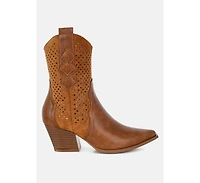 Prosia Woven Cowboy Boots