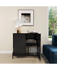 Modern Storage Cabinet with Adjustable Shelves, Accent 2 Doors, Decorative Cabinets for Living Room, Kitchen, Office