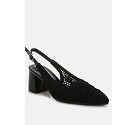 Tolina Woven Design Slingback Sandals Women