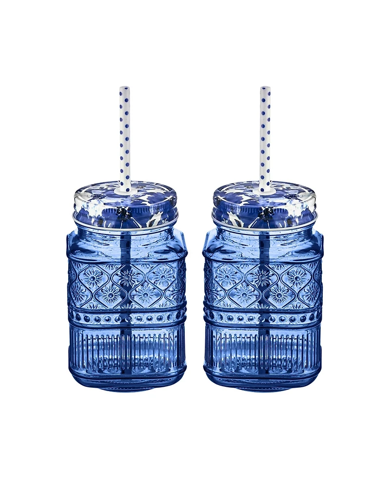 Godinger Claro Mason Jars, Set of 2