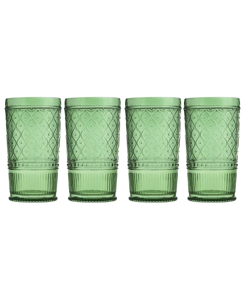Godinger Claro Highball Glasses, Set of 4