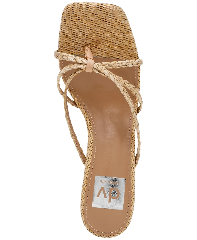 Dv Dolce Vita Women's Zini Strappy Kitten Heel Dress Sandals