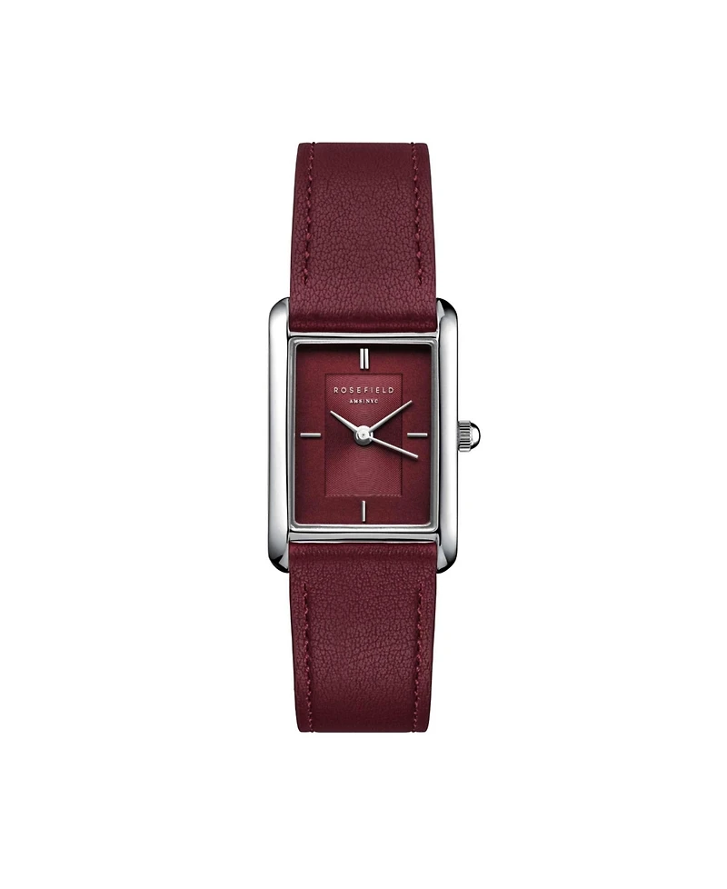 Rosefield Heirloom Women's Burgundy Leather Watch 30.6mm