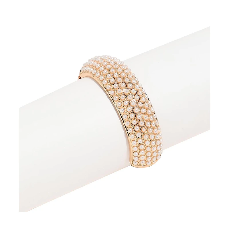 Pearl Bangle Bracelet