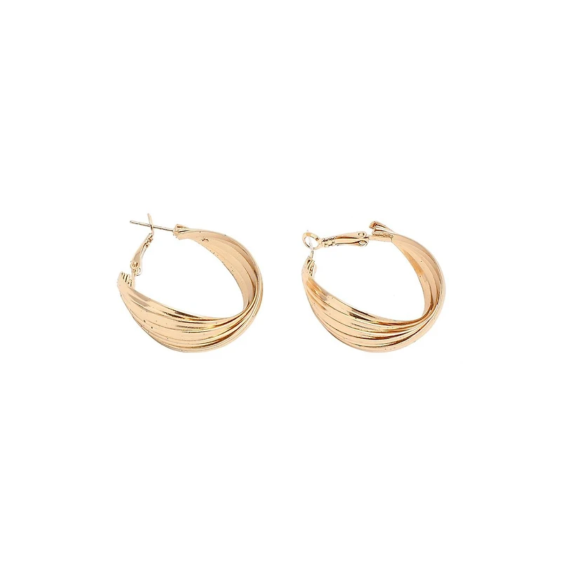 Swirl Hoop Earrings