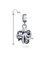 Bling Jewelry Squid Scuba Diver Octopus Dangle Charm Bead Sterling Silver European Bracelet
