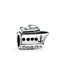 Bling Jewelry Ocean Liner Yacht Charm Bead Sterling Silver European Bracelet