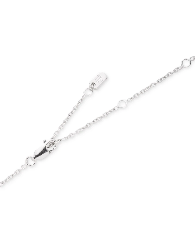 Lauren Ralph Lauren Sterling Silver Disc Frontal Necklace, 19" + 3" extender