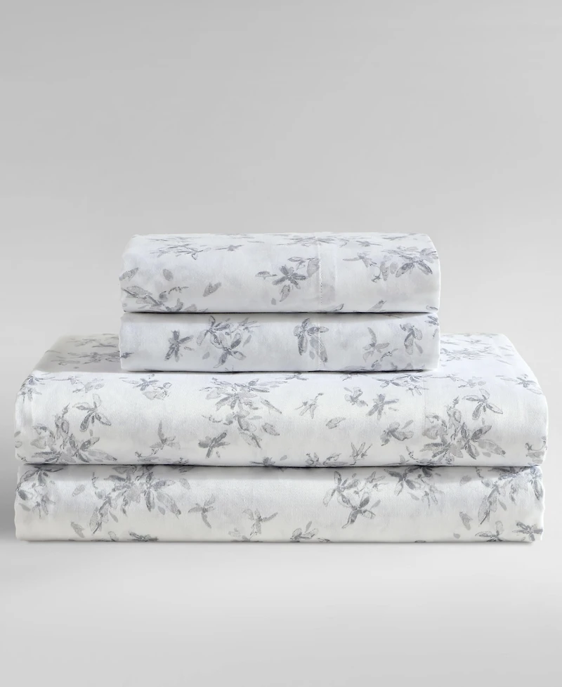Calvin Klein Printed 300-Thread Count Cotton Sateen 4-Pc. Sheet Set
