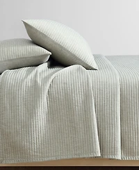 Closeout! Calvin Klein Mini Channel Stitch Solid 3-Pc. Quilt Set, Queen