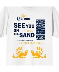 Corona Big & Tall See You On The Sand White T-shirt - 4XLB