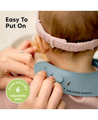 KeaBabies 2-Pack Silicone Bibs for Babies, Food Grade Baby Eating, Feeding, Toddler Bibs, Boys, Girls
