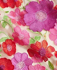 Eliza J Women's Embroidered Floral Puff-Sleeve Shift Dress