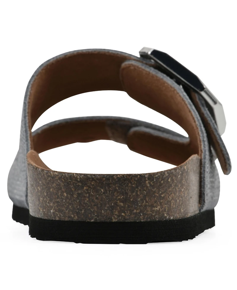 White Mountain Women's Granitas Round Toe Flat Sandals