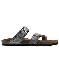White Mountain Women's Grays Round Toe Flat Sandals