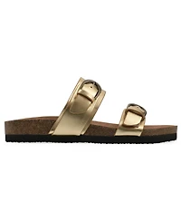 White Mountain Women's Hardball Round Toe Flat Sandals