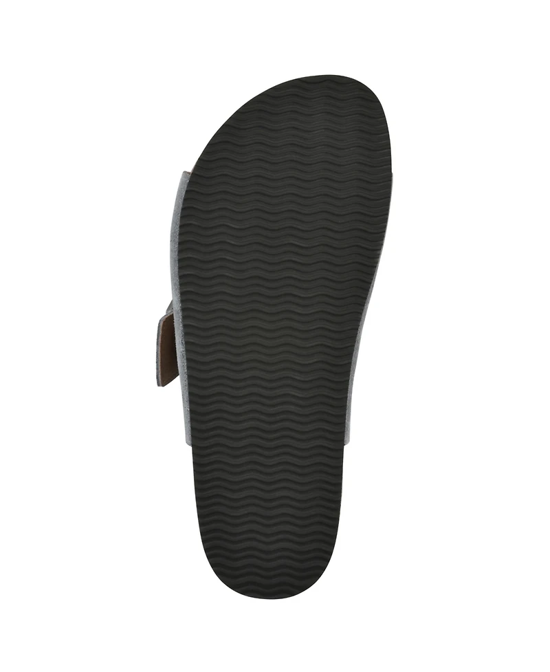 White Mountain Women's Hayloft Round Toe Flat Sandals
