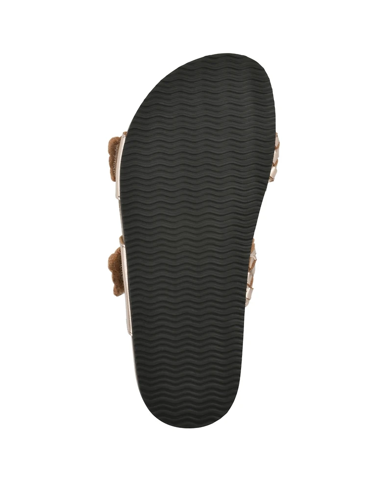 White Mountain Women's Hey Round Toe Flat Sandals