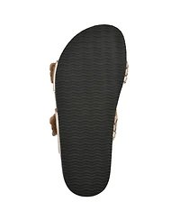 White Mountain Women's Hey Round Toe Flat Sandals