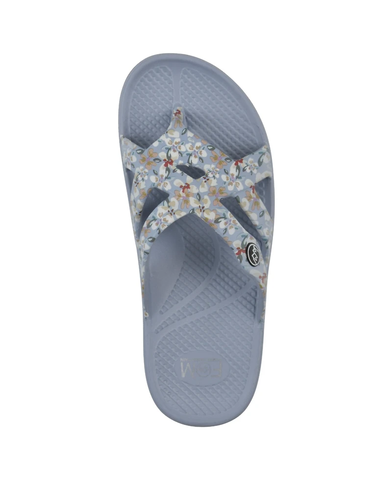White Mountain Women's Rip Round Toe Flat Sandals