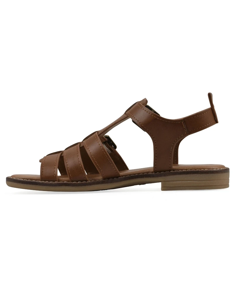 White Mountain Women's Mayday Round Toe Flat Sandals