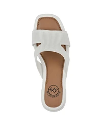 White Mountain Women's Milled Round Toe Dress Sandals