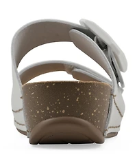 White Mountain Women's Fearful Slip-On Wedge Sandals