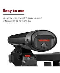 Yakima Exo SnowBank 5 Ski or 4 Snowboard Universal Mount Travel Roof Rack, Black