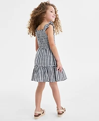 On 34th Mommy & Me Gingham Tiered Smocked Dress - Little Girl, Exclusively at Macy's
