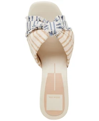 Dolce Vita Women's Izra Knot Raffia Block-Heel Dress Sandals