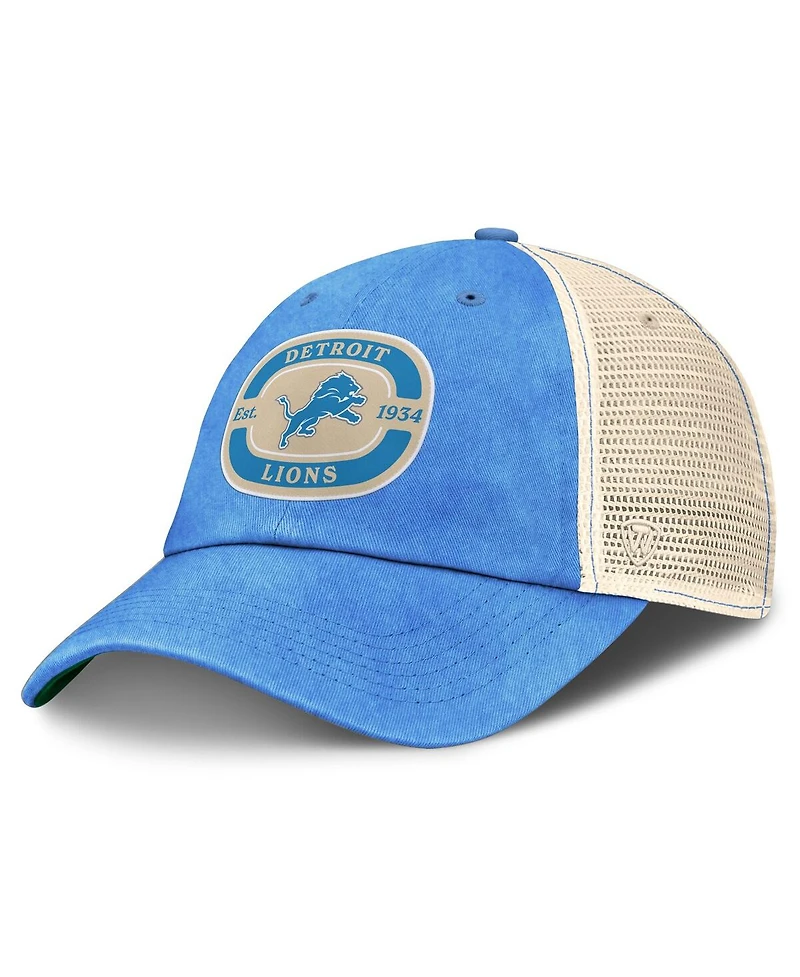 Top of the World Men's Blue Detroit Lions Team Patch Adjustable Hat