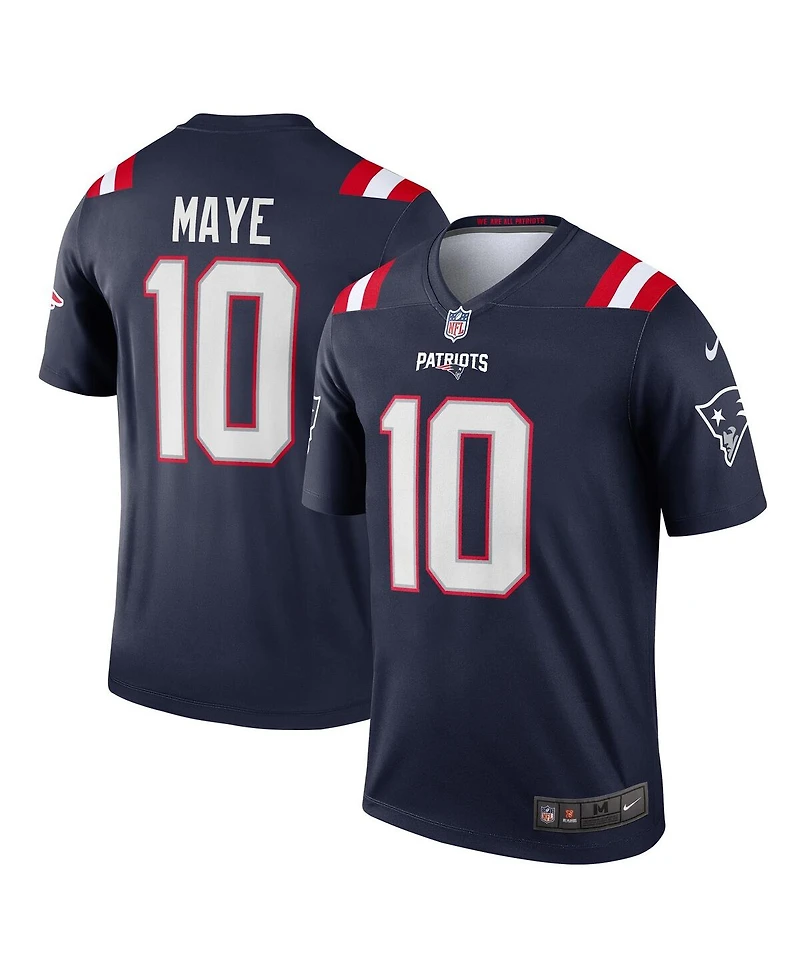 Nike Men's Drake Maye Navy New England Patriots Team Legend Player Performance Top