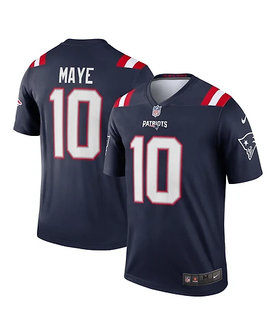 Nike Men's Drake Maye Navy New England Patriots Team Legend Player Performance Top