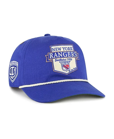 '47 Brand Men's Blue New York Rangers Old Time Hockey Rafter Sure Shot Hitch Adjustable Hat