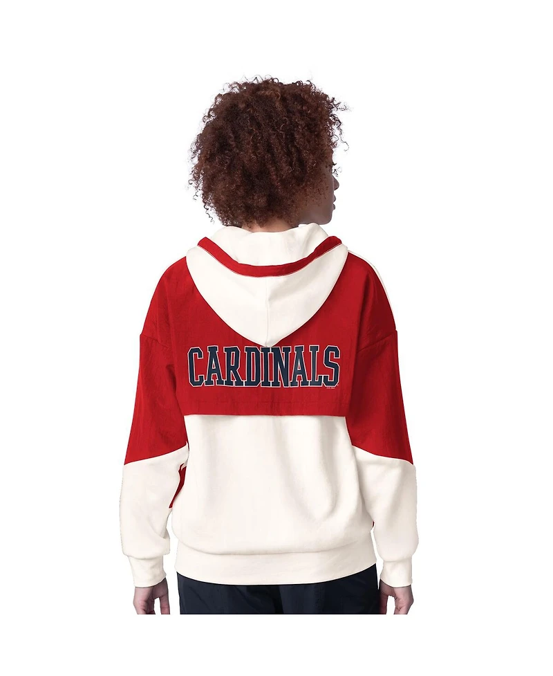 Starter Women's White St. Louis Cardinals Scrimmage Full-Zip Hoodie