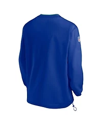 Nike Men's Royal Seattle Seahawks 2024 Sideline Throwback Logo Long-Sleeve V-Neck Windshirt