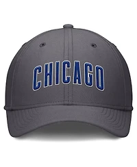 Nike Men's Gray Chicago Cubs Swoosh Performance Flex Hat