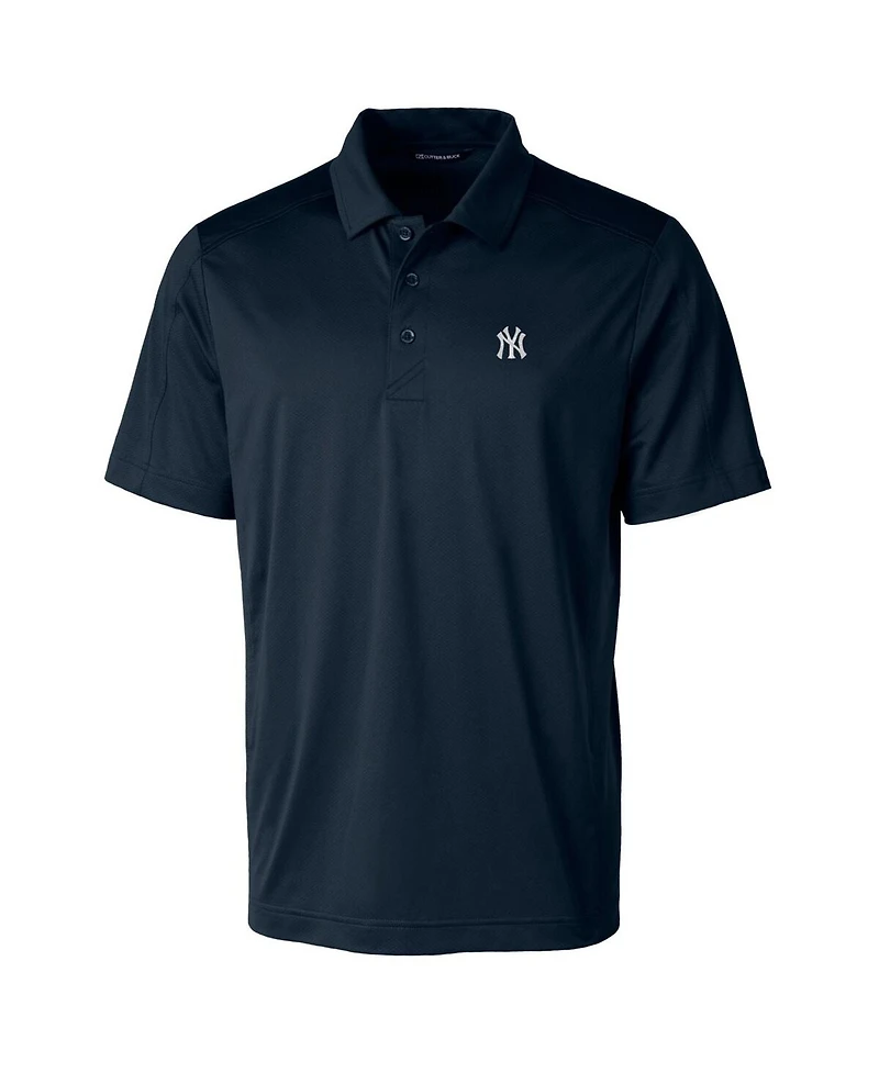 Cutter & Buck Men's Navy New York Yankees Prospect Textured Stretch Polo