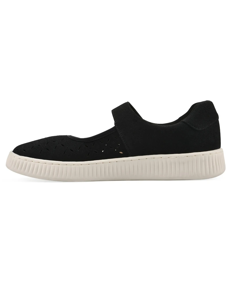 White Mountain Women's Doubles Round Toe Sneakers