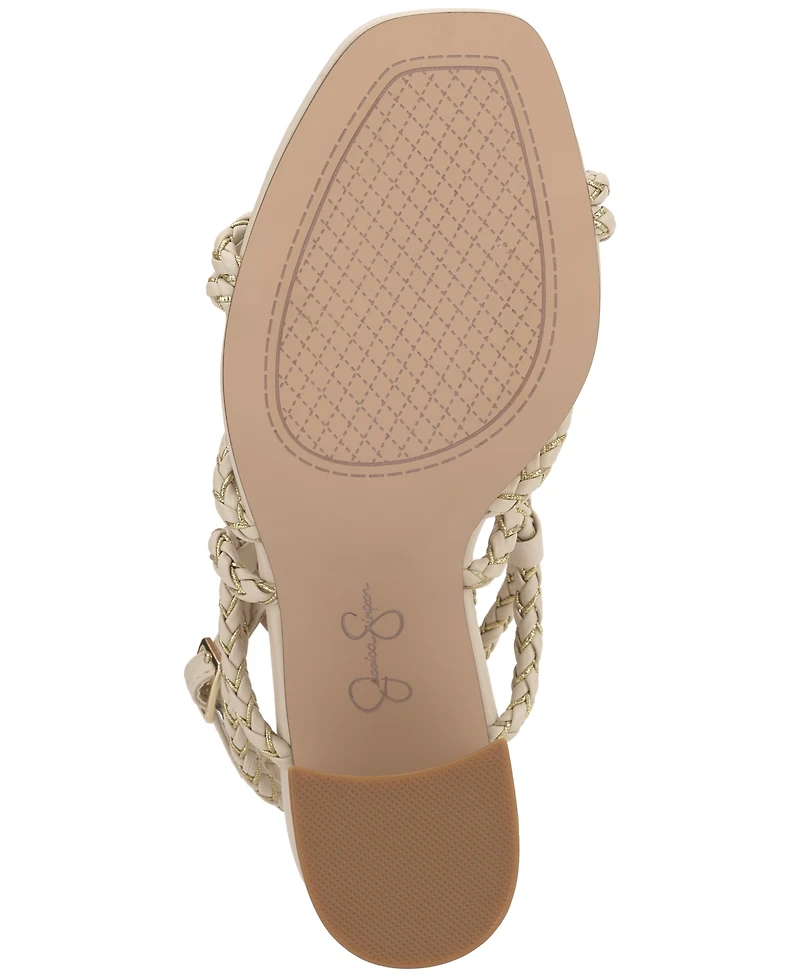 Jessica Simpson Women's Azimma Block-Heel Strappy Rope Sandals