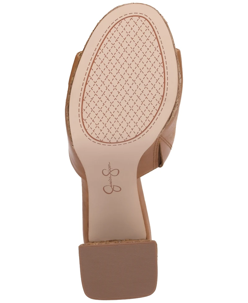 Jessica Simpson Women's Kameena Block-Heel Slip-On Sandals
