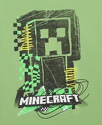 Minecraft Little & Big Boys Front Back T-Shirt