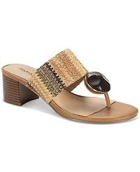 Style & Co Women's Brandyy Embellished Raffia Sandals, Exclusively at Macy's