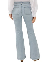 Silver Jeans Co. Women's Suki Mid Rise Curvy Fit Flare Jeans