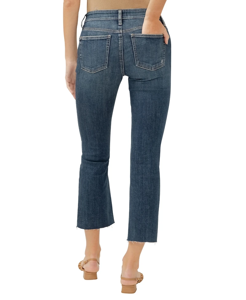 Silver Jeans Co. Women's Suki Mid Rise Curvy Fit Kick Flare