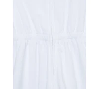 Little Me Baby Girls Pom Hooded Zip Swim Cover-Up