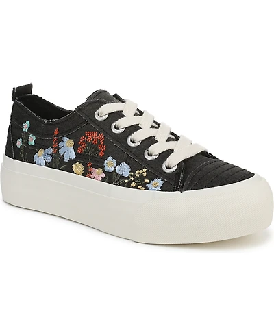 Blowfish Malibu Women's Sadie-Sun Embroidered Lace Up Platform Sneakers