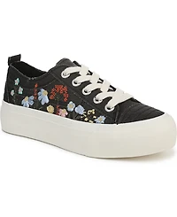 Blowfish Malibu Women's Sadie-Sun Embroidered Lace Up Platform Sneakers