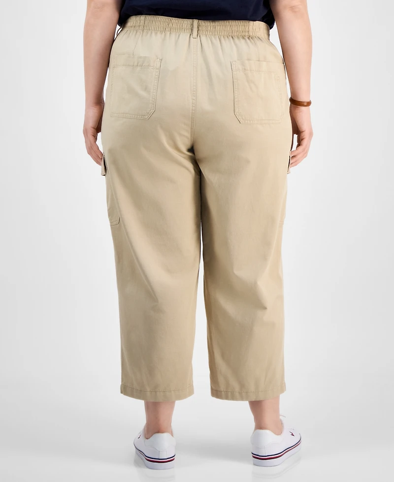 Tommy Hilfiger Plus Cropped Cargo Pants